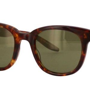 Barton Perreira Thurston Wayfarer Sunglasses - Dark Tortoise/Green Size 49